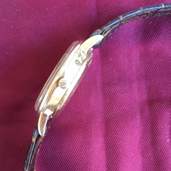 VTG 18k gold Rolex of Geneva alligator watch band - Picture 7 of 7